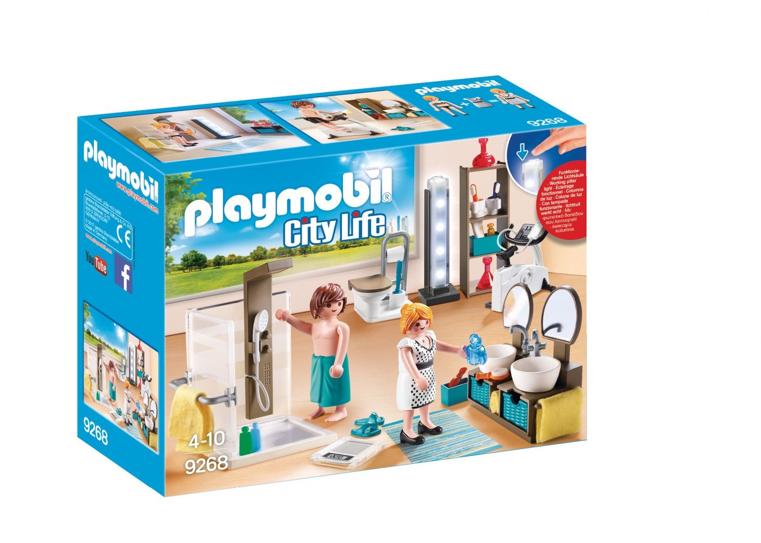 PLAYMOBIL 9268 La Maison Moderne Salle de Bain avec Douche Neuf