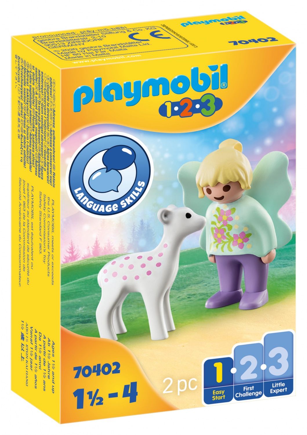 PLAYMOBIL 1.2.3 70402 Fee avec faon Neuf