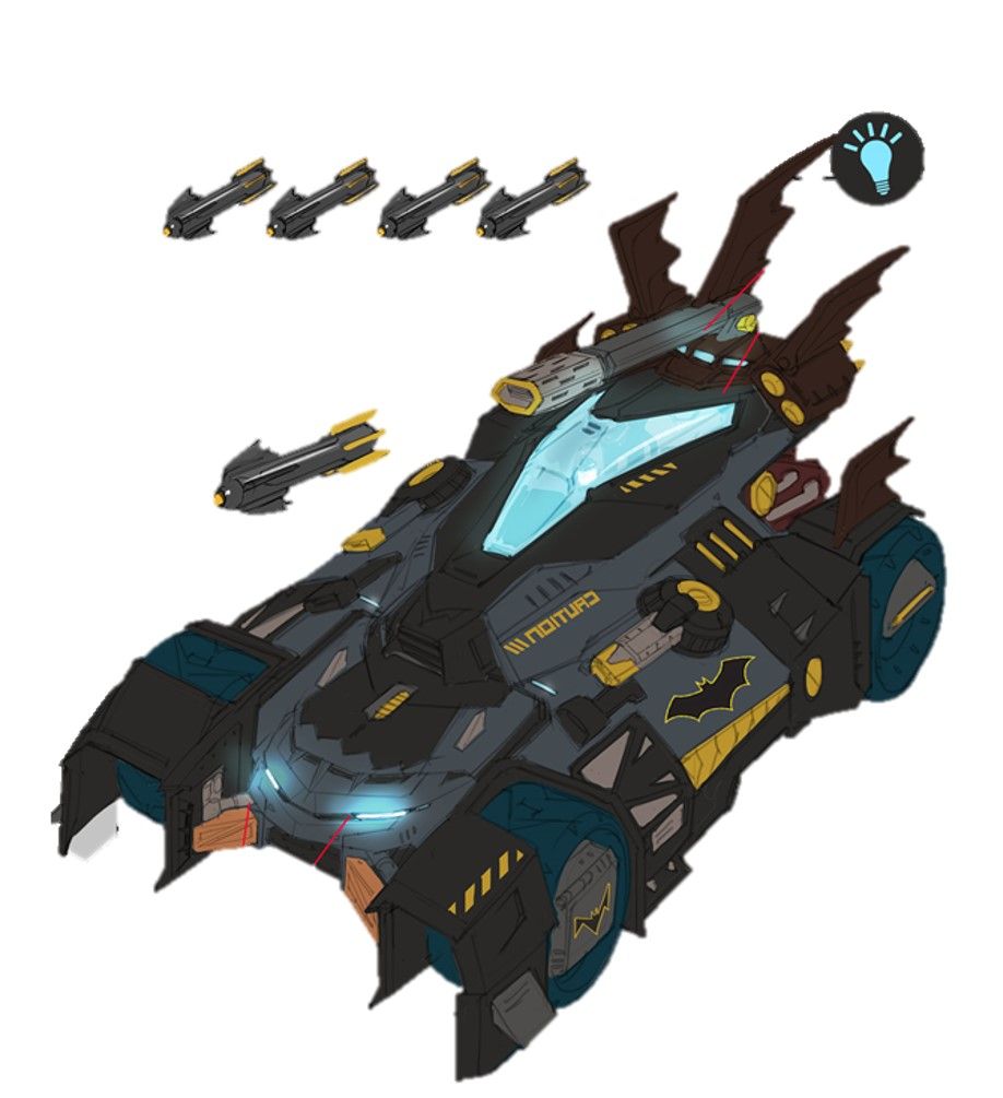 Batman Ultimate Batmobile Transformable Batman