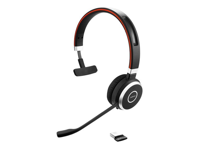 Jabra Evolve 65 SE MS Mono Micro casque sur oreille Bluetooth sans fil USB avec support de chargement Certifié pour Microsoft Teams pour Jabra Evolve LINK MS