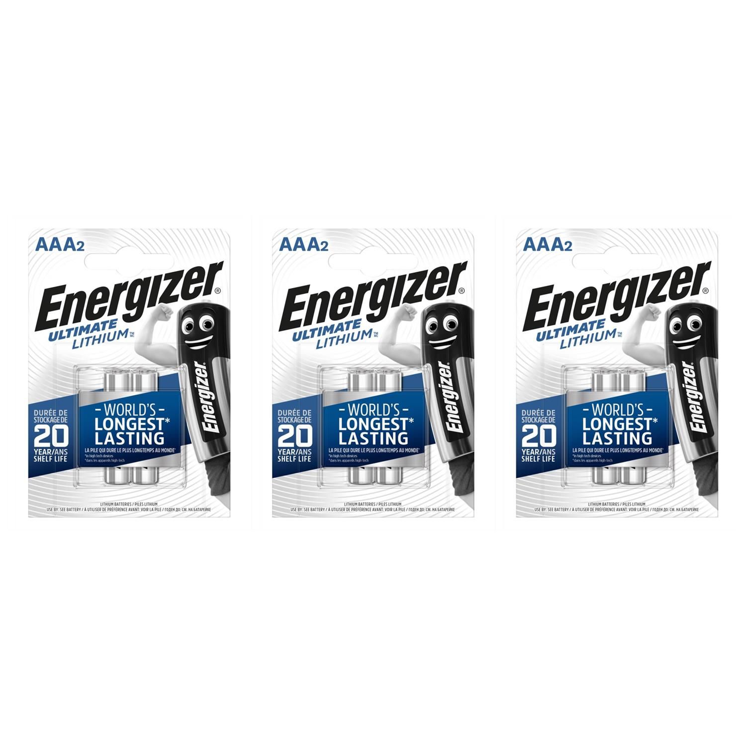 ENERGIZER Lot de 6 Blisters de 2 Piles Ultimate Lithium L92 AAA Micro LR03 - vue 4