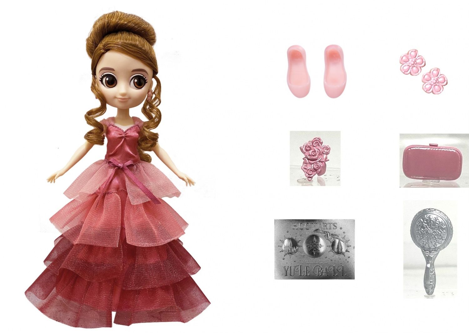 Harry Potter Coffret Poupée 20 Cm + Accessoires Hermione Granger Bal Wizarding World