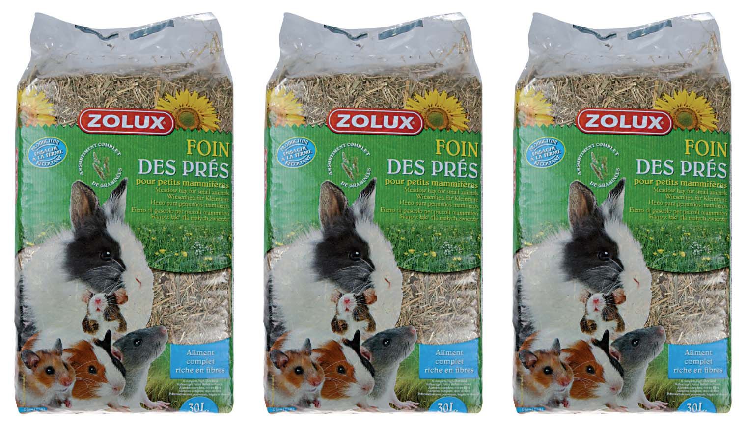 Foin Des Près Pour Rongeurs (Lot De 3)