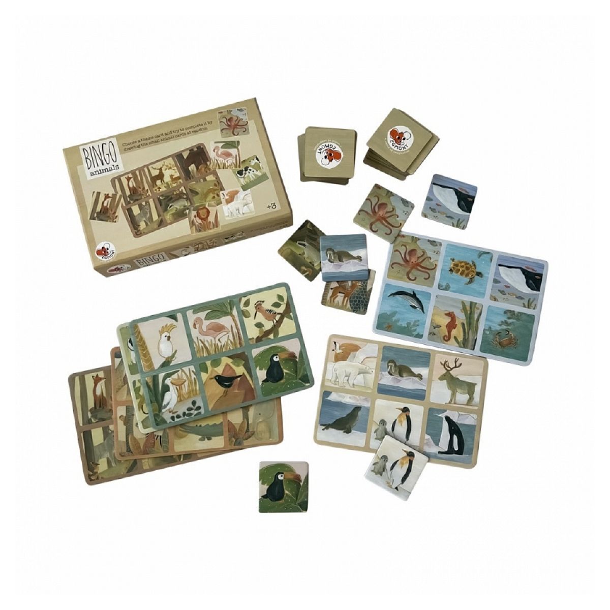 Bingo des Animaux Jeu Éducatif d'Egmont Toys pour Enfants Neuf