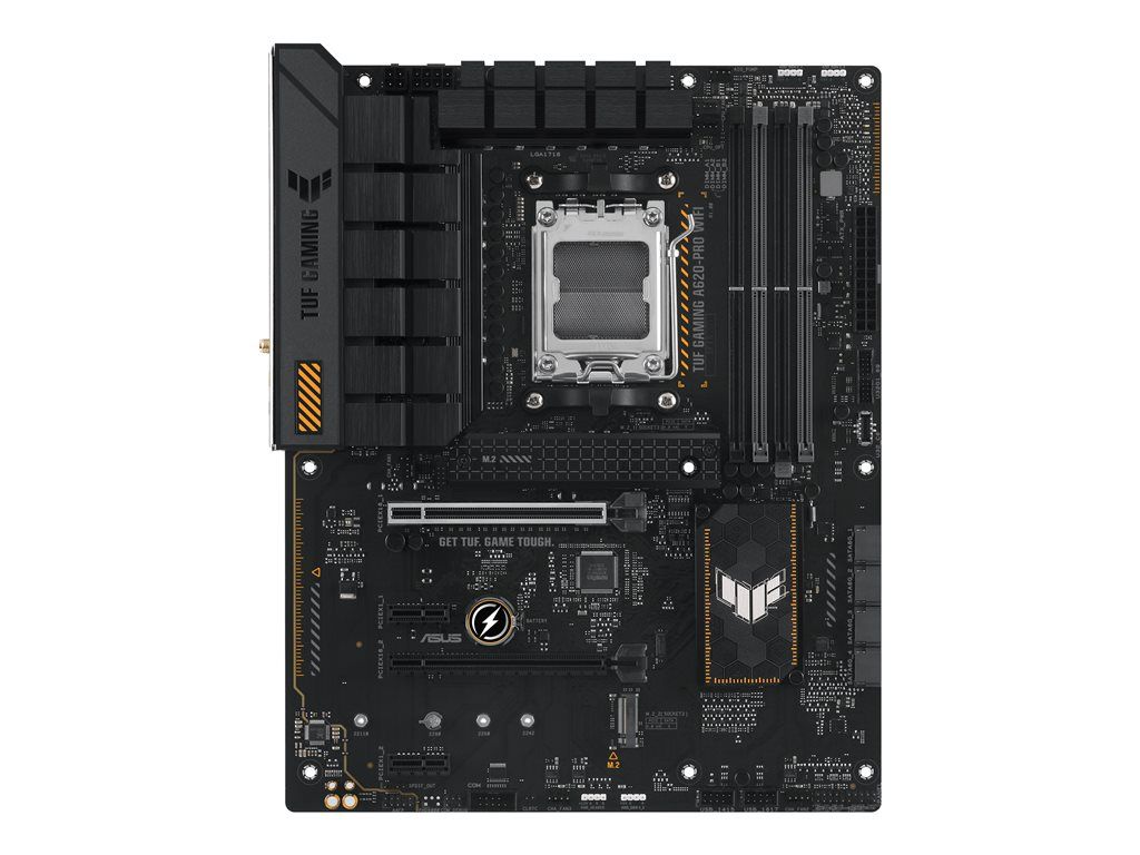 ASUS TUF GAMING A620-PRO WIFI - Carte-mère - ATX - Socket AM5 - AMD A620 Chipset - USB 3.1 Gen 1, USB-C 3.2 Gen 1 - 2.5 Gigabit LAN, Wi-Fi 6, Bluetooth - carte graphique embarquée (unité centrale...