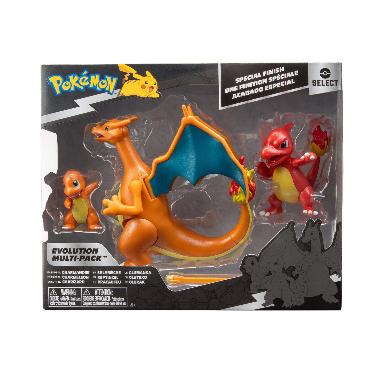 Coffret Evolution Salamèche & Reptincel & Dracaufeu Pokemon