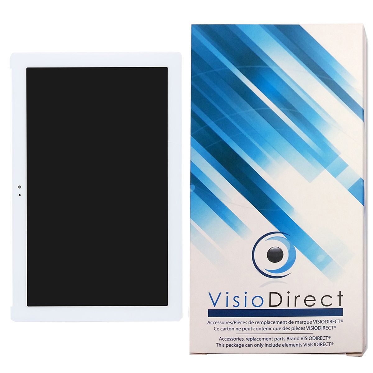 Visiodirect® Ecran Complet Pour Asus Zenpad 10 Z300m-6b033a 10.1" Tablette Blanche Vitre Tactile + Ecran Lcd