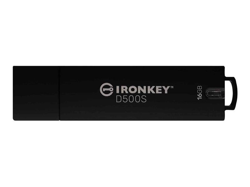 Kingston IronKey D500S - Clé USB - chiffré - FIPS 140-3 Level 3 - 16 Go - USB 3.2 Gen 1 - Conformité TAA