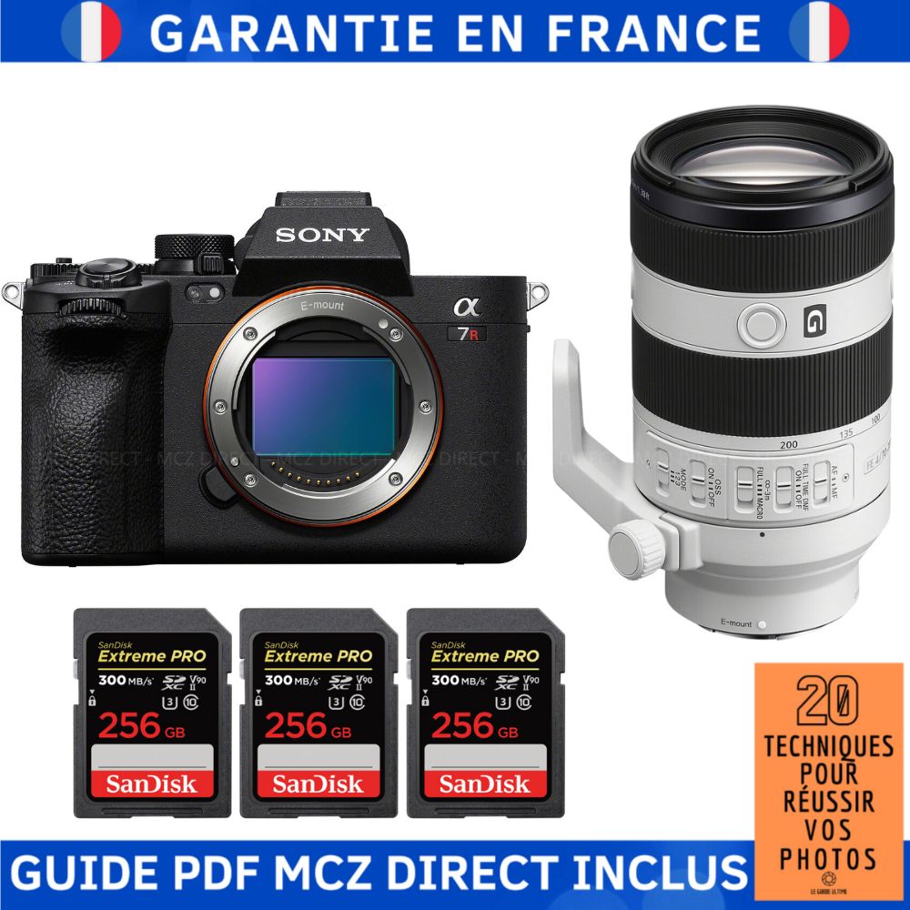 Sony A7R V + FE 70 200mm f4 Macro G OSS II + 3 SanDisk Extreme PRO UHS II SDXC 300 MB/ + Guide PDF MCZ DIRECT '20 TECHNIQUES POUR RÉUSSIR VOS PHOTOS - vue 2