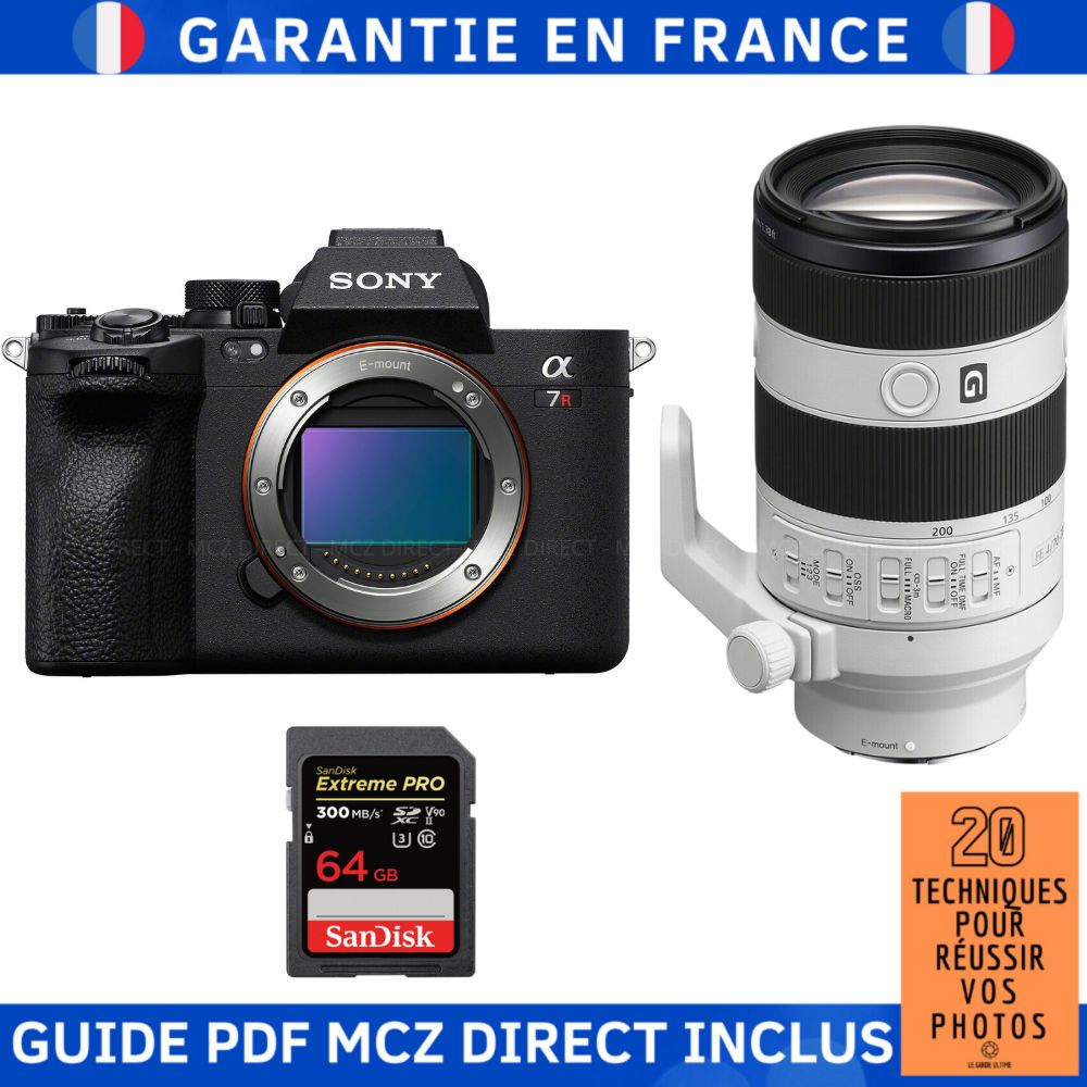 Sony A7R V + FE 70 200mm f4 Macro G OSS II + 1 SanDisk Extreme PRO UHS II SDXC 300 MB/ + Guide PDF MCZ DIRECT '20 TECHNIQUES POUR RÉUSSIR VOS PHOTOS - vue 3