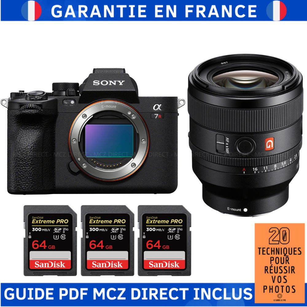 Sony A7R V + FE 50mm f1.4 GM + 3 SanDisk Extreme PRO UHS II SDXC 300 MB/ + Guide PDF MCZ DIRECT '20 TECHNIQUES POUR RÉUSSIR VOS PHOTOS - vue 3