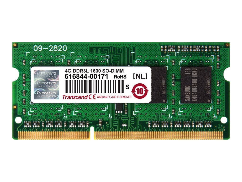 Transcend 4GB DDR3 1600 module de mémoire 4 Go 1 x 4 Go 1600 MHz Neuf - vue 3