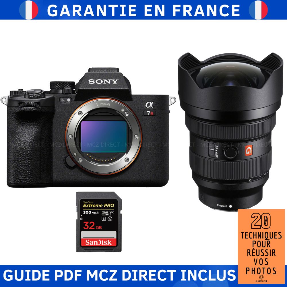 Sony A7R V + FE 12 24mm f2.8 GM + 1 SanDisk Extreme PRO UHS II SDXC 300 MB/ + Guide PDF MCZ DIRECT '20 TECHNIQUES POUR RÉUSSIR VOS PHOTOS