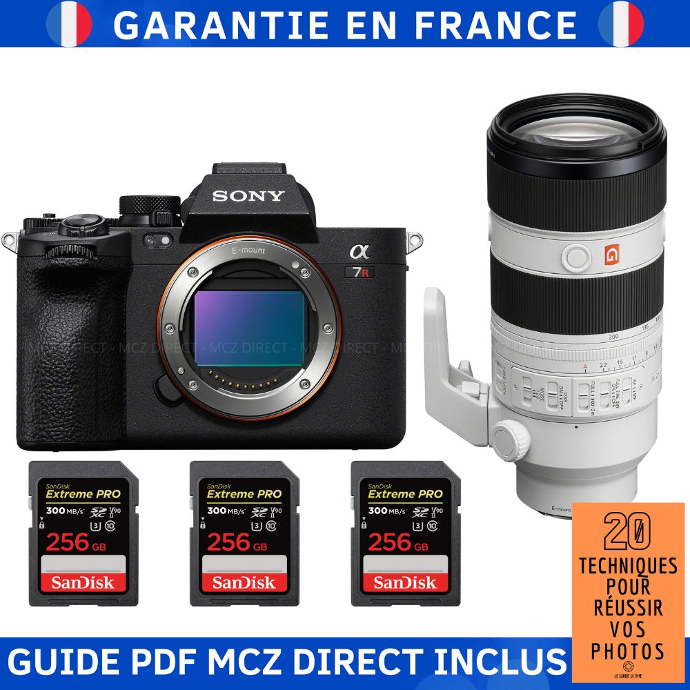 Sony A7R V + FE 70 200mm f2.8 GM OSS II + 3 SanDisk Extreme PRO UHS II SDXC 300 MB/ + Guide PDF MCZ DIRECT '20 TECHNIQUES POUR RÉUSSIR VOS PHOTOS - vue 2