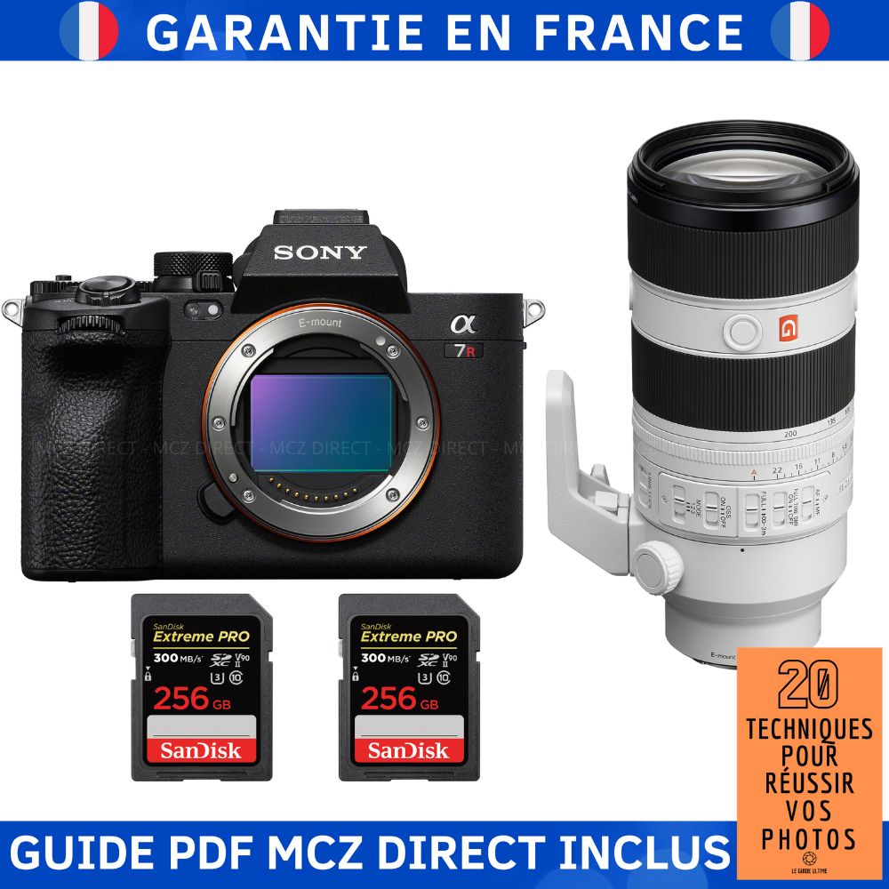 Sony A7R V + FE 70 200mm f2.8 GM OSS II + 2 SanDisk Extreme PRO UHS II SDXC 300 MB/ + Guide PDF MCZ DIRECT '20 TECHNIQUES POUR RÉUSSIR VOS PHOTOS - vue 2