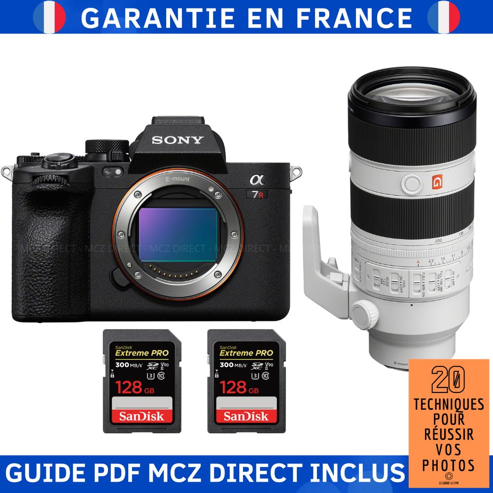 Sony A7R V + FE 70 200mm f2.8 GM OSS II + 2 SanDisk Extreme PRO UHS II SDXC 300 MB/ + Guide PDF MCZ DIRECT '20 TECHNIQUES POUR RÉUSSIR VOS PHOTOS - vue 4
