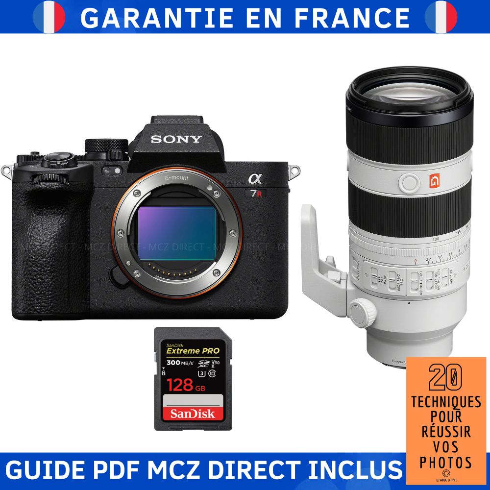 Sony A7R V + FE 70 200mm f2.8 GM OSS II + 1 SanDisk Extreme PRO UHS II SDXC 300 MB/ + Guide PDF MCZ DIRECT '20 TECHNIQUES POUR RÉUSSIR VOS PHOTOS