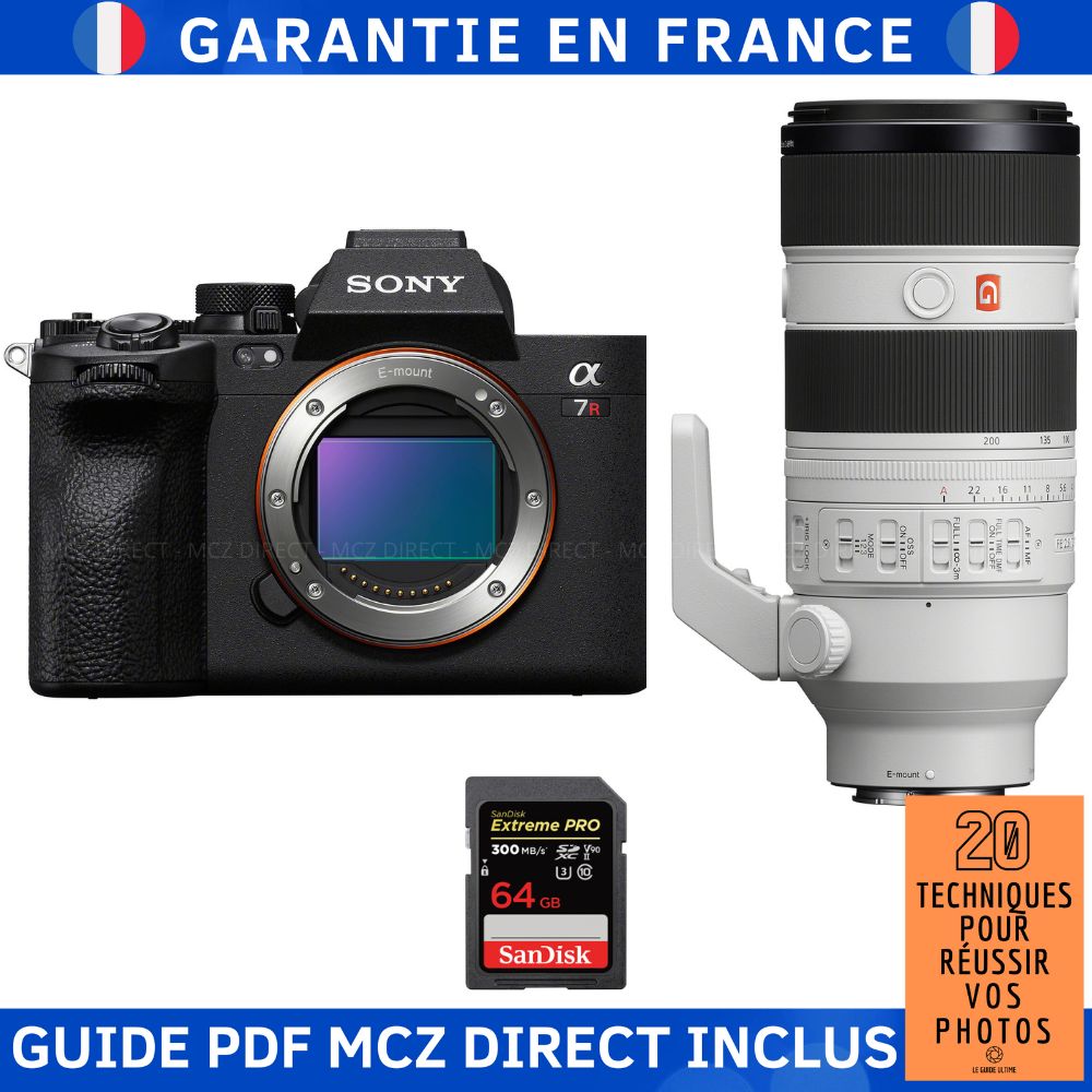 Sony A7R V + FE 70 200mm f2.8 GM OSS II + 1 SanDisk Extreme PRO UHS II SDXC 300 MB/ + Guide PDF MCZ DIRECT '20 TECHNIQUES POUR RÉUSSIR VOS PHOTOS - vue 4
