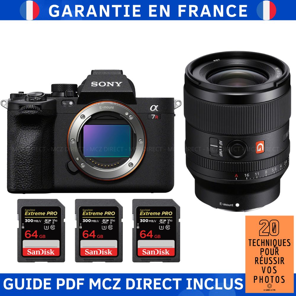 Sony A7R V + FE 35mm f1.4 GM + 3 SanDisk Extreme PRO UHS II SDXC 300 MB/ + Guide PDF MCZ DIRECT '20 TECHNIQUES POUR RÉUSSIR VOS PHOTOS - vue 3