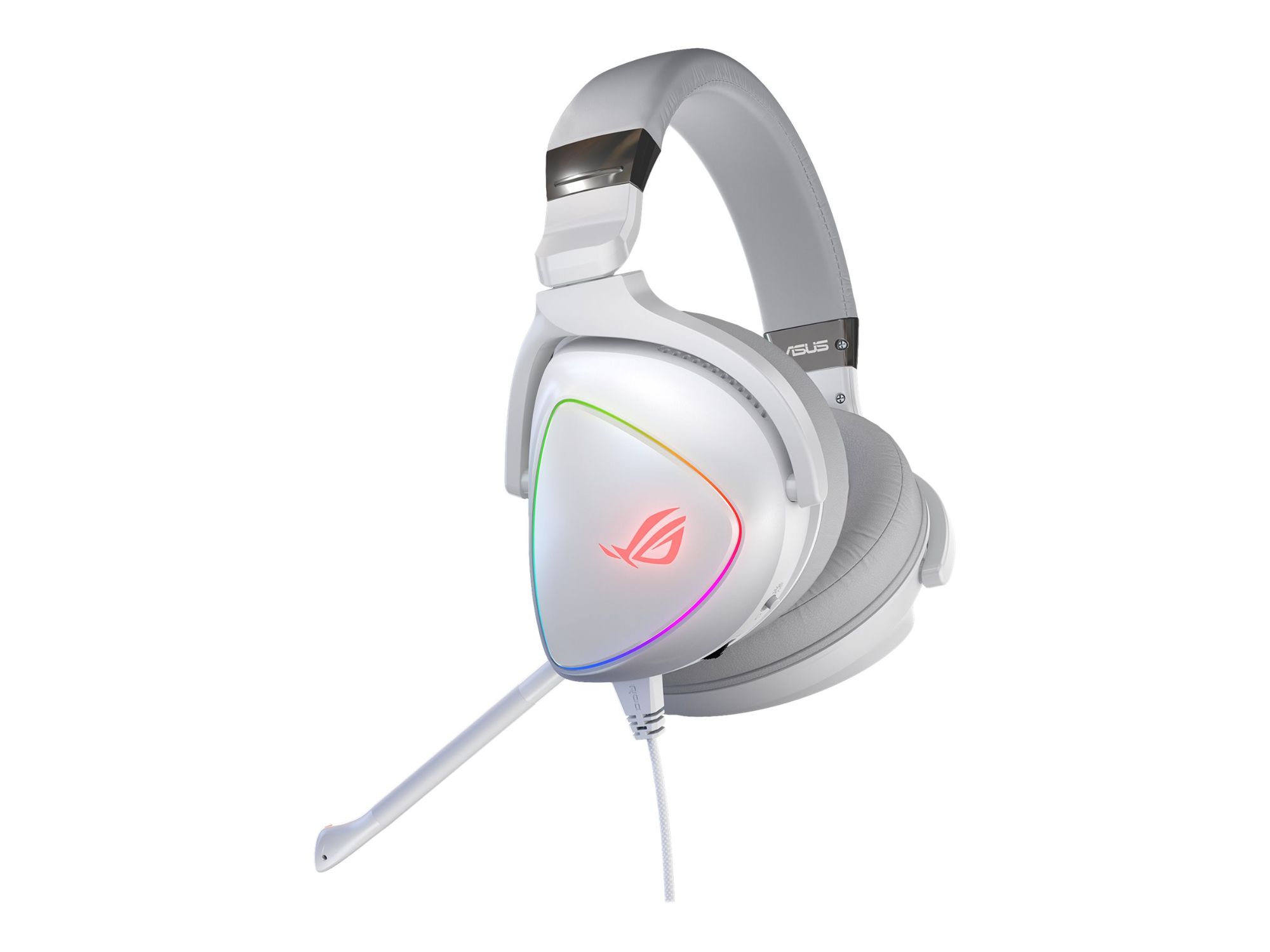 ASUS ROG Delta Blanc - Casque gaming RGB avec quadruple DAC ESS - Eclairage RGB - Circum-aural - Filaire - USB-C