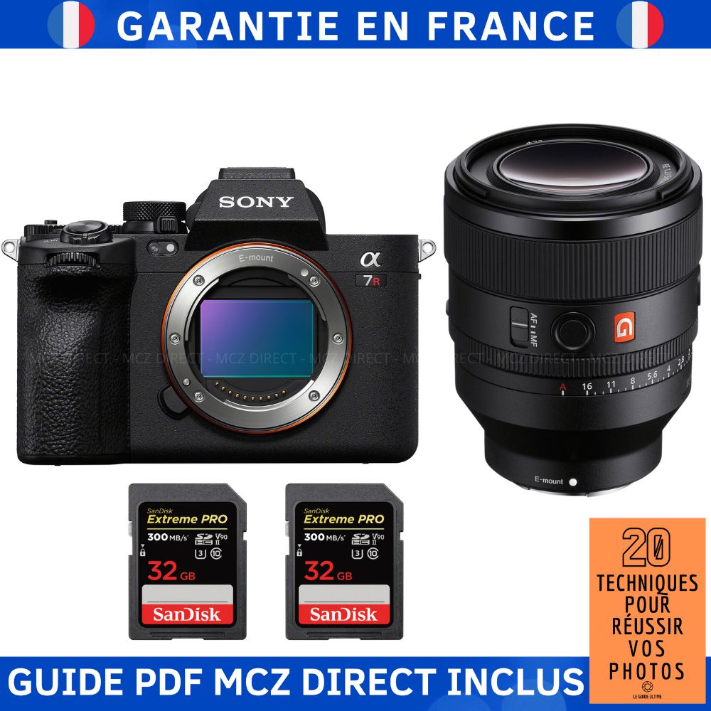 Sony A7R V + FE 50mm f1.2 GM + 2 SanDisk Extreme PRO UHS II SDXC 300 MB/ + Guide PDF MCZ DIRECT '20 TECHNIQUES POUR RÉUSSIR VOS PHOTOS - vue 3