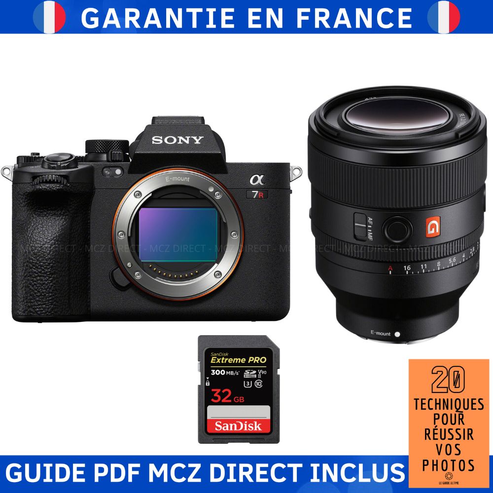 Sony A7R V + FE 50mm f1.2 GM + 1 SanDisk Extreme PRO UHS II SDXC 300 MB/ + Guide PDF MCZ DIRECT '20 TECHNIQUES POUR RÉUSSIR VOS PHOTOS