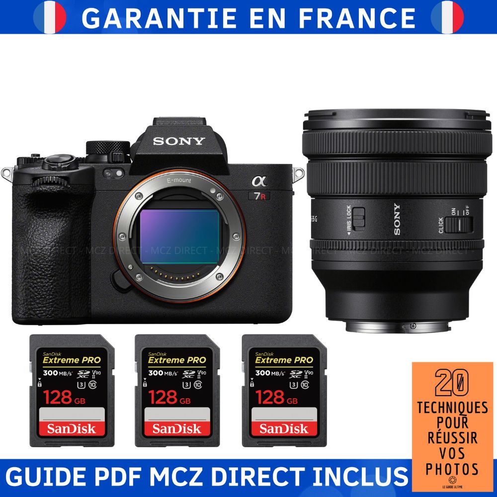 Sony A7R V + FE PZ 16 35mm f4 G + 3 SanDisk Extreme PRO UHS II SDXC 300 MB/ + Guide PDF MCZ DIRECT '20 TECHNIQUES POUR RÉUSSIR VOS PHOTOS - vue 2