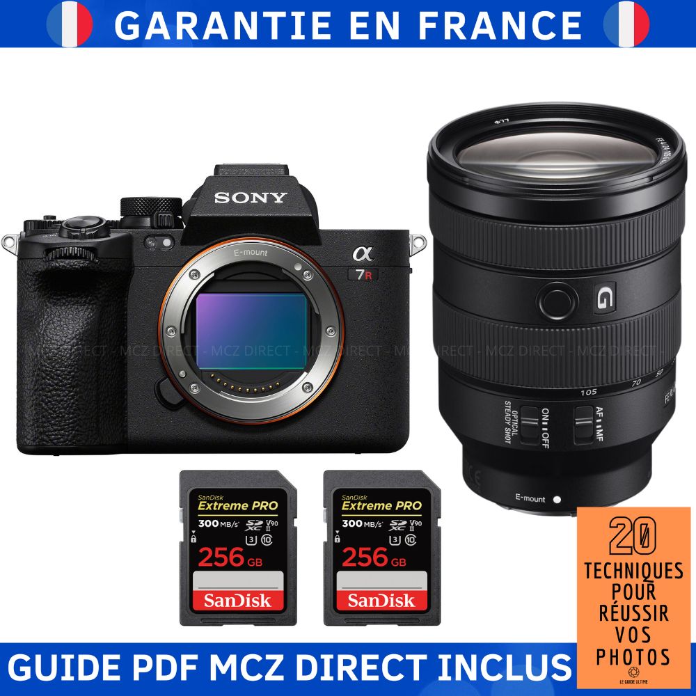 Sony A7R V + FE 24 105mm f4 G OSS + 2 SanDisk Extreme PRO UHS II SDXC 300 MB/ + Guide PDF MCZ DIRECT '20 TECHNIQUES POUR RÉUSSIR VOS PHOTOS - vue 4