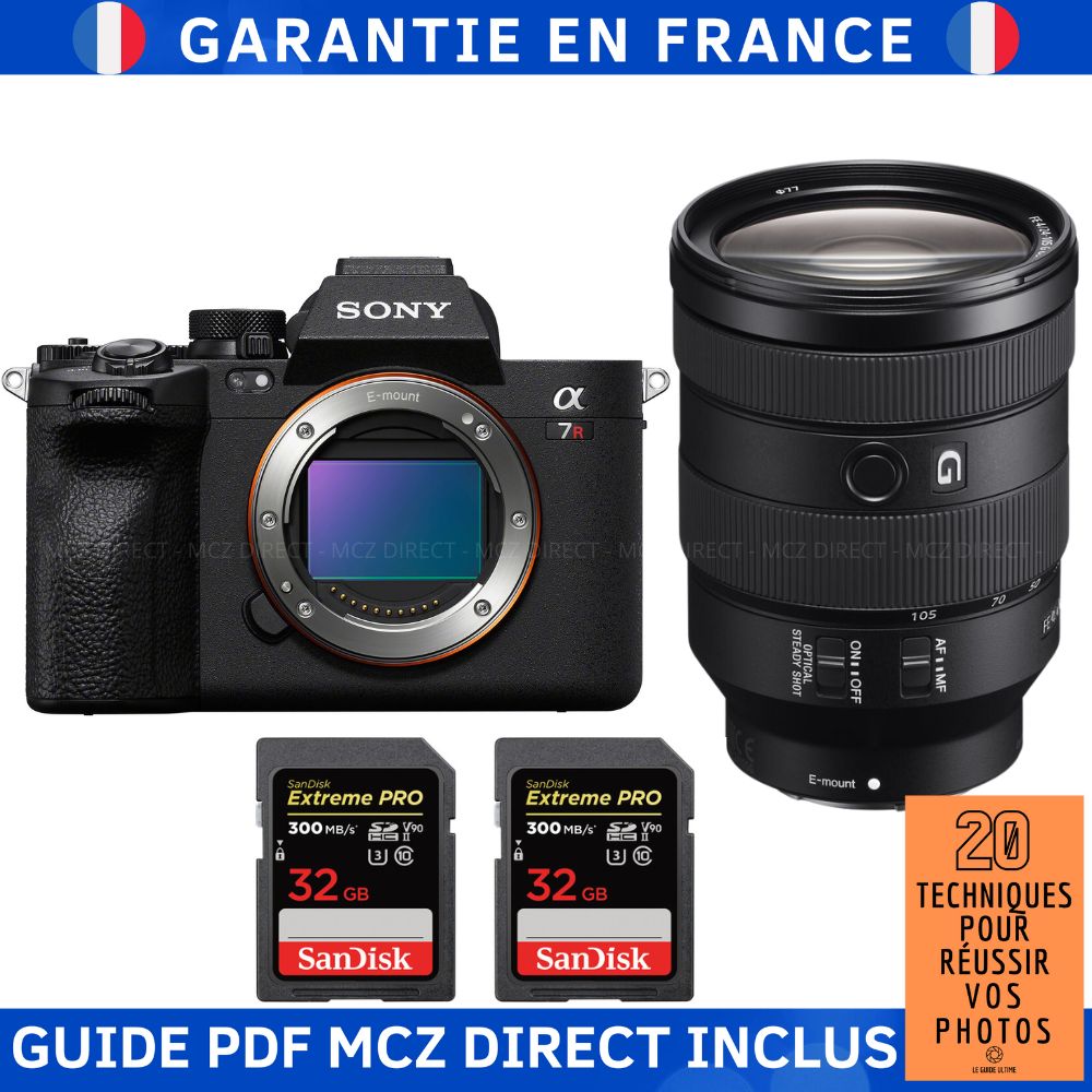 Sony A7R V + FE 24 105mm f4 G OSS + 2 SanDisk Extreme PRO UHS II SDXC 300 MB/ + Guide PDF MCZ DIRECT '20 TECHNIQUES POUR RÉUSSIR VOS PHOTOS - vue 3
