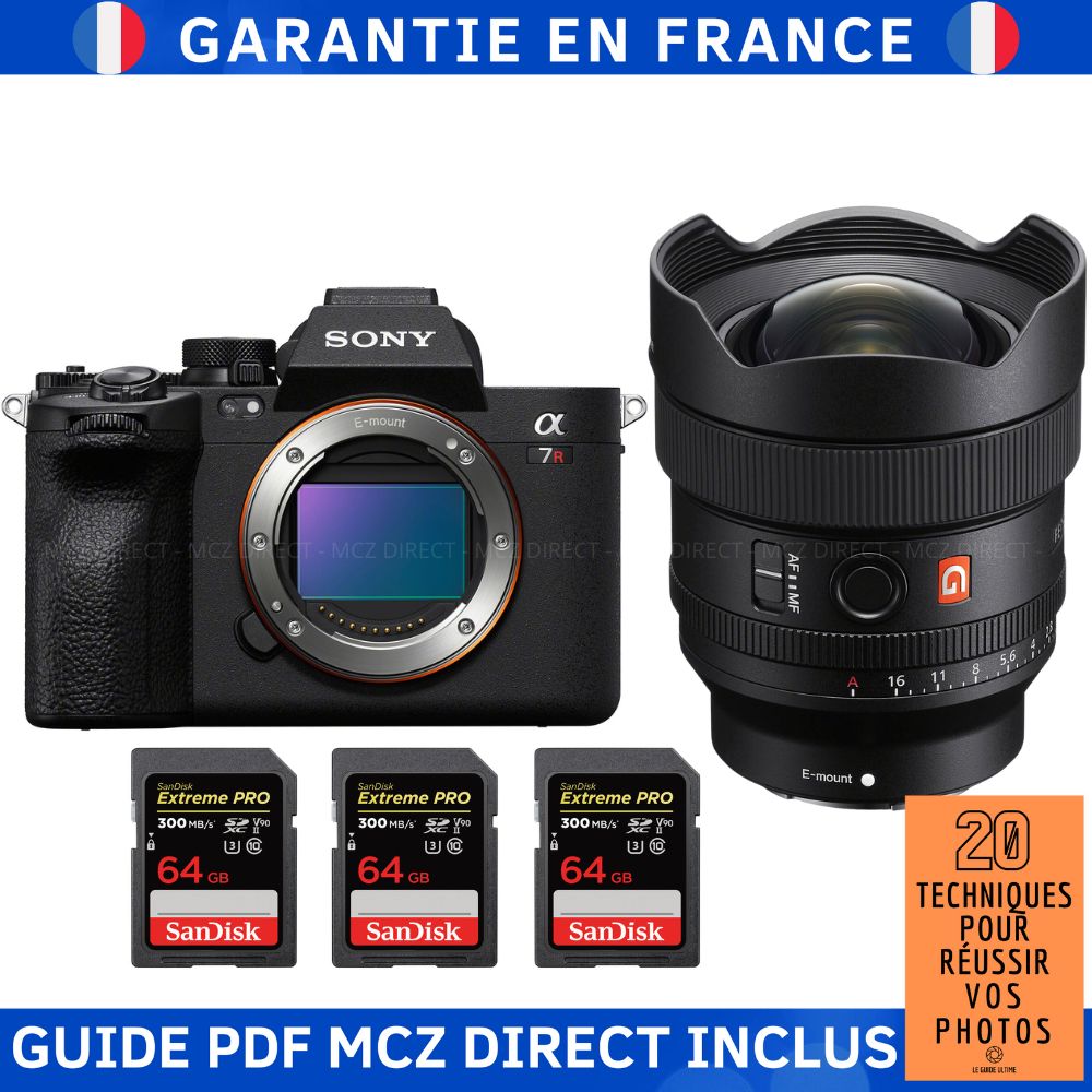 Sony A7R V + FE 14mm f1.8 GM + 3 SanDisk Extreme PRO UHS II SDXC 300 MB/ + Guide PDF MCZ DIRECT '20 TECHNIQUES POUR RÉUSSIR VOS PHOTOS - vue 4