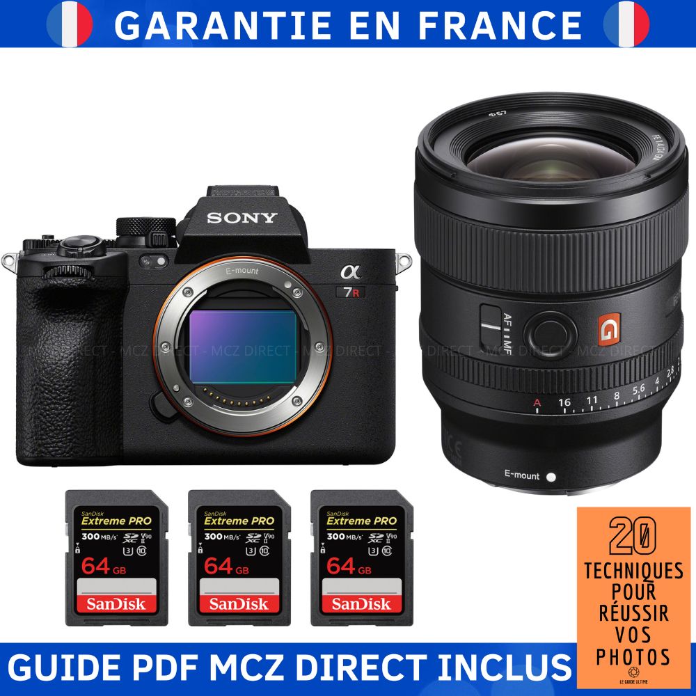 Sony A7R V + FE 24mm f1.4 GM + 3 SanDisk Extreme PRO UHS II SDXC 300 MB/ + Guide PDF MCZ DIRECT '20 TECHNIQUES POUR RÉUSSIR VOS PHOTOS - vue 2