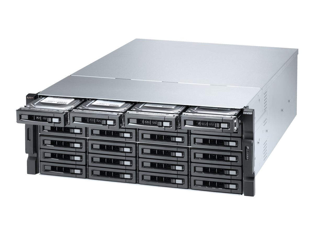 QNAP TS-h2483XU-RP - Serveur NAS - 24 Baies - rack-montable - SATA 6Gb/s - RAID 0, 1, 5, 6, 10, 50, JBOD, 60, RAID TP - RAM 128 Go - Gigabit Ethernet / 10 Gigabit Ethernet / 10Gbps SFP+ - iSCSI...