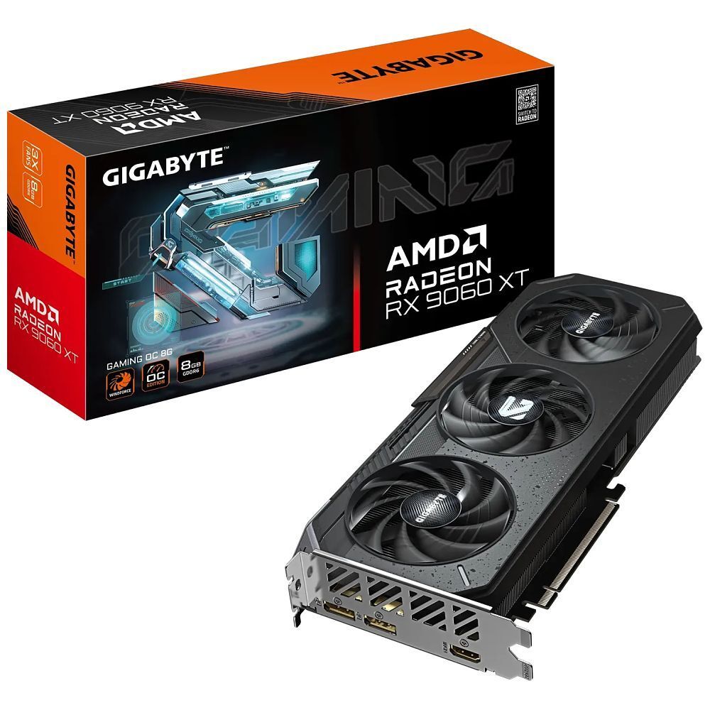 Gigabyte GV R9060XTGAMING OC 8GD Gaming OC 8G Radeon RX 9060 XT 8.0GB GDDR6 PCI Express
