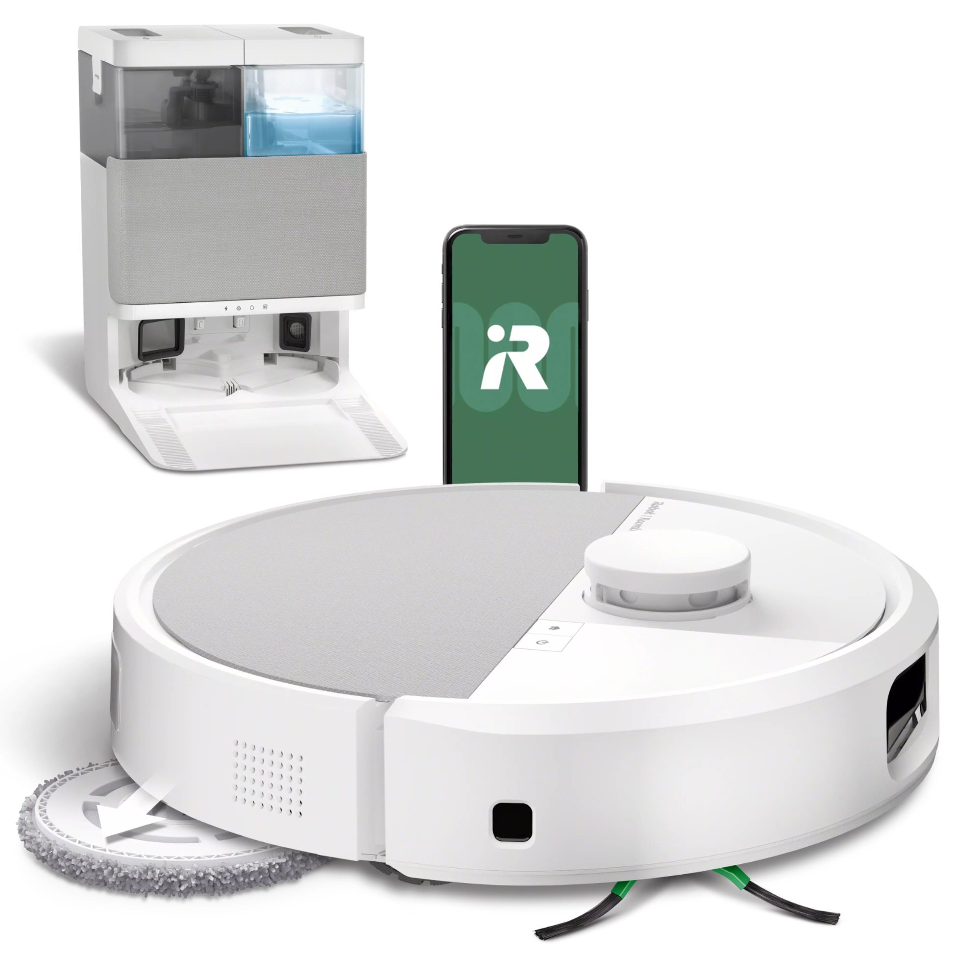 iRobot Roomba Plus 505 Combo + AutoWash Base Multifonction Lavage et séchage à 'air Chaud des lingettes PrecisionVision IA - vue 5