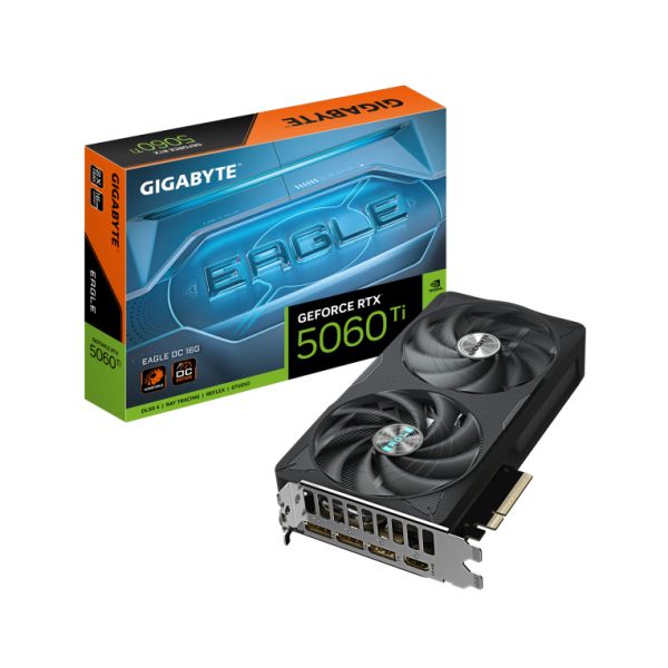 GIGABYTE GeForce RTX 5060 Ti EAGLE OC 16G Carte Graphique – GDDR7 128 bits PCI E 5.0 2617 MHz Fréquence du processeur 3 x DisplayPort 1 x HDMI GV N506TEAGLE OC 16GD Neuf - vue 4