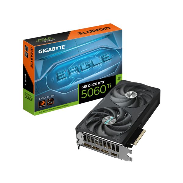 GIGABYTE GeForce RTX 5060 Ti EAGLE OC 8G Carte Graphique – 8 Go GDDR7 128 bits PCI E 5.0 2617 MHz Fréquence du processeur 3 x DisplayPort 1 x HDMI GV N506TEAGLE OC 8GD Neuf - vue 4