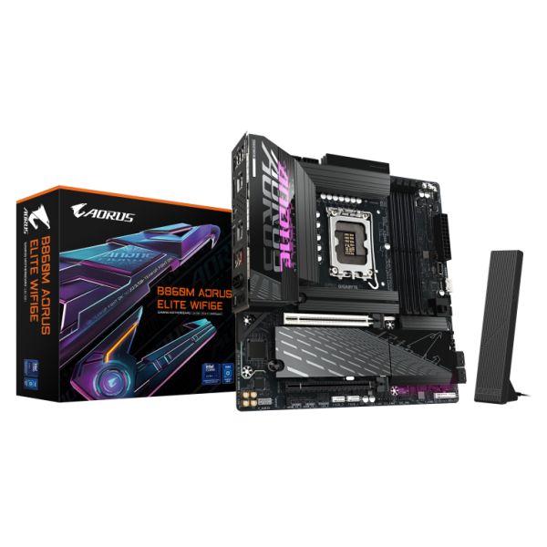 Gigabyte B860M AORUS ELITE WIFI6E - vue 4