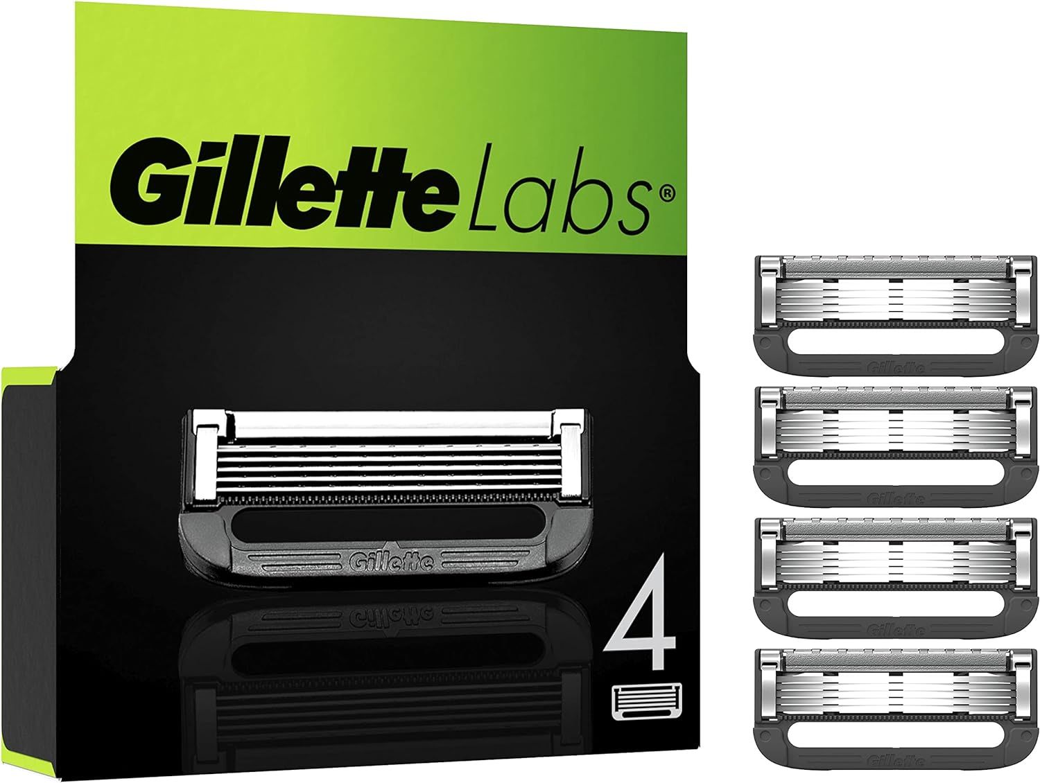 Pack 4 Lames Compatible Avec Le Rasoir Gillette Labs