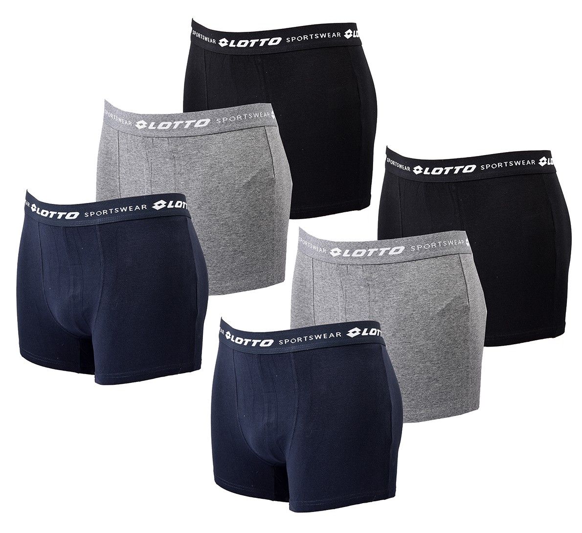 boxer homme lotto pack de 6 boxers 1118