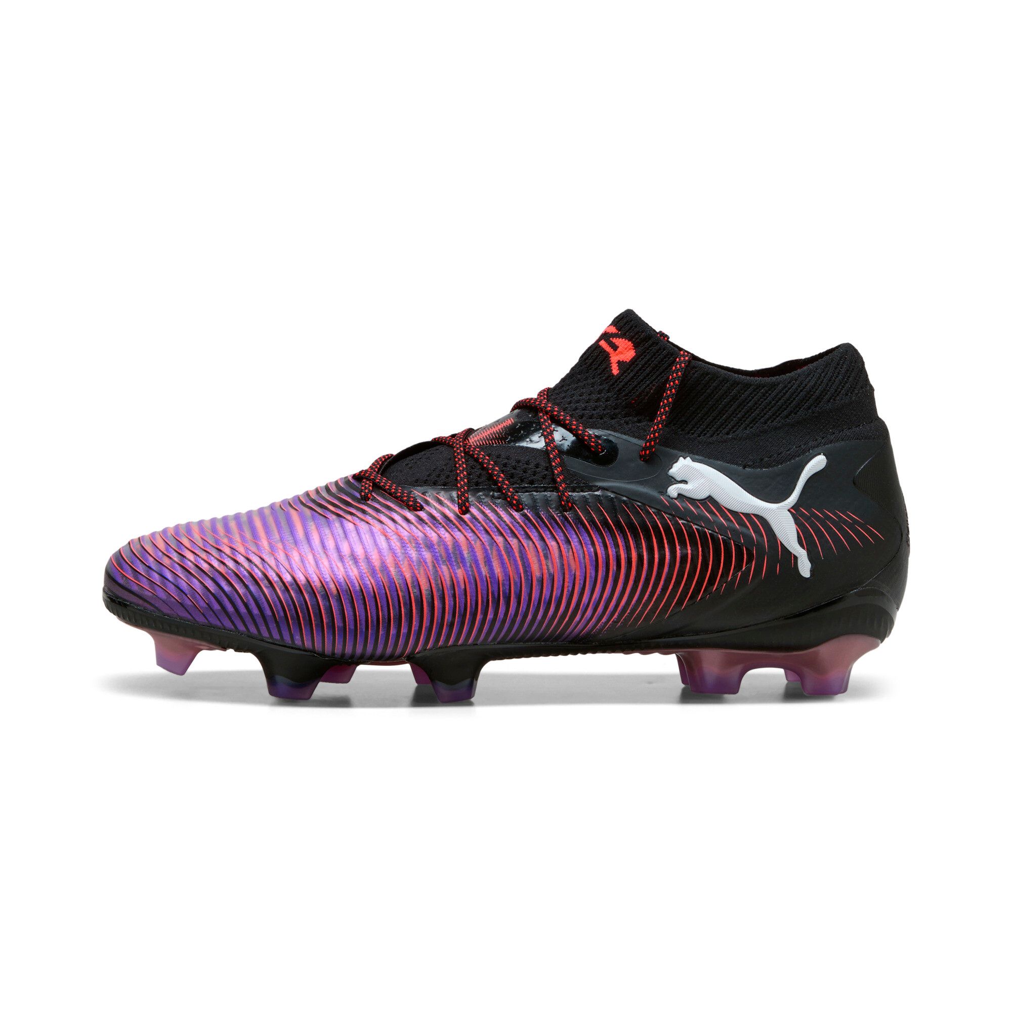 Puma Future 8 Ultimate Fg Football Boots Unisex, Chaussures, Noir/Blanc/Glowing Rouge, 37