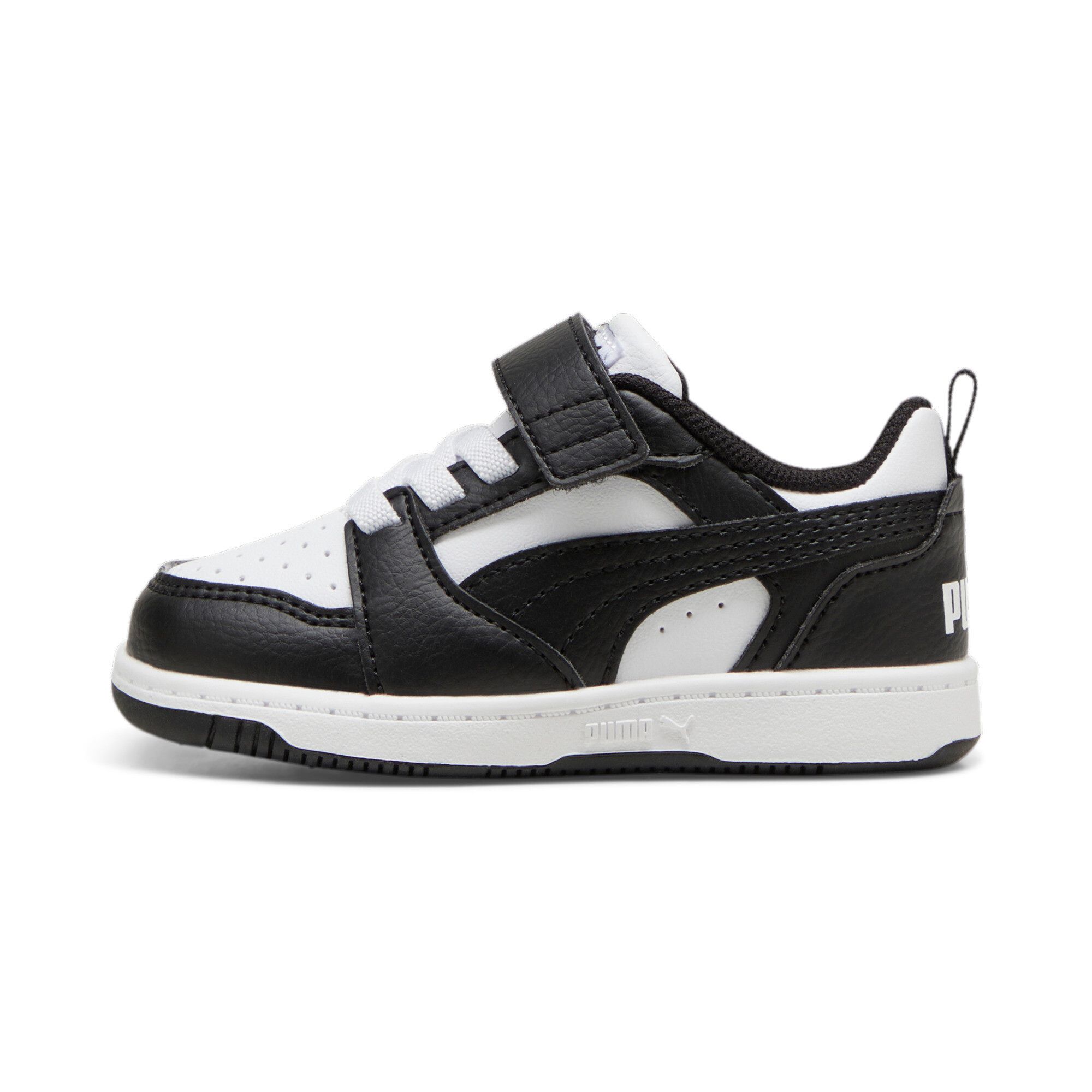 Puma Rebound V6 Lo Toddlers' Sneakers, Chaussures, Blanc/Noir, 22