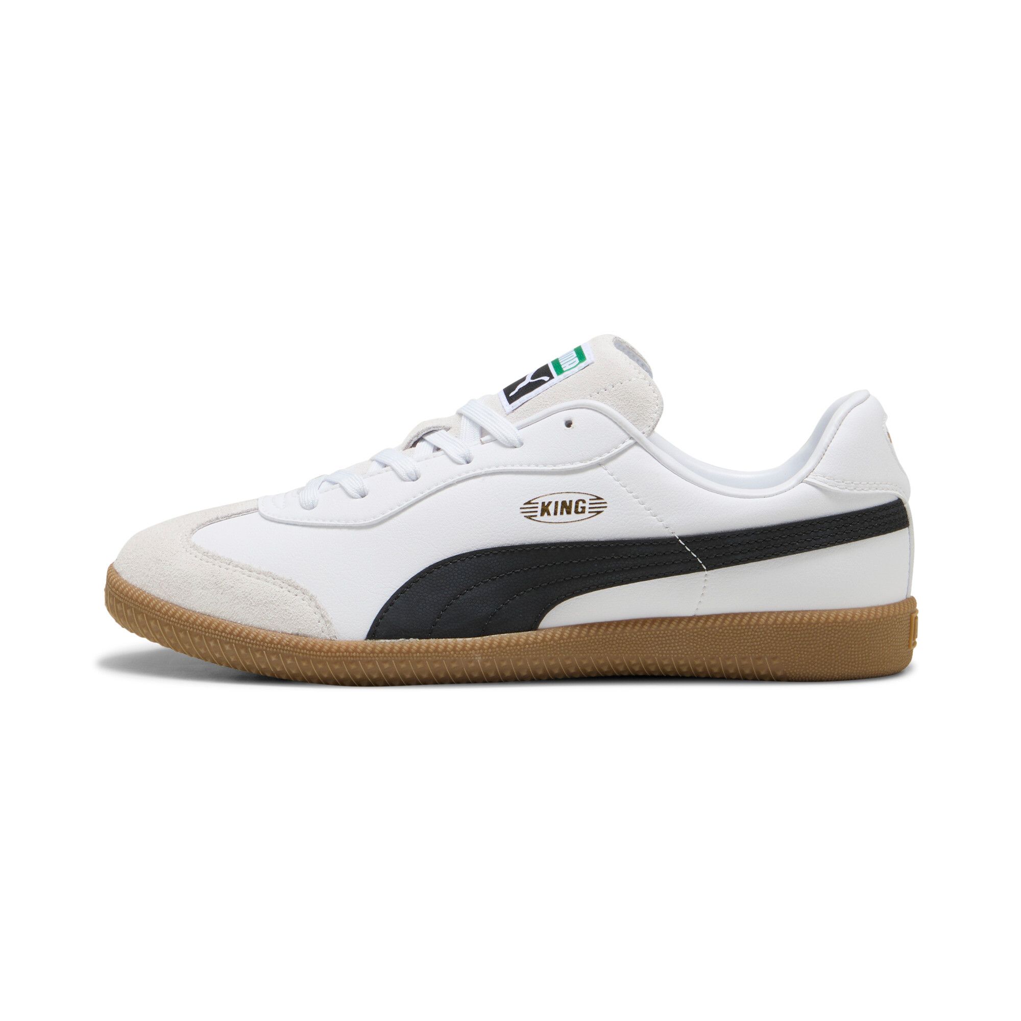 Puma Chaussure De Futsal King 21 It Unisexe, Chaussures, Blanc/Noir/Gum, 42.5