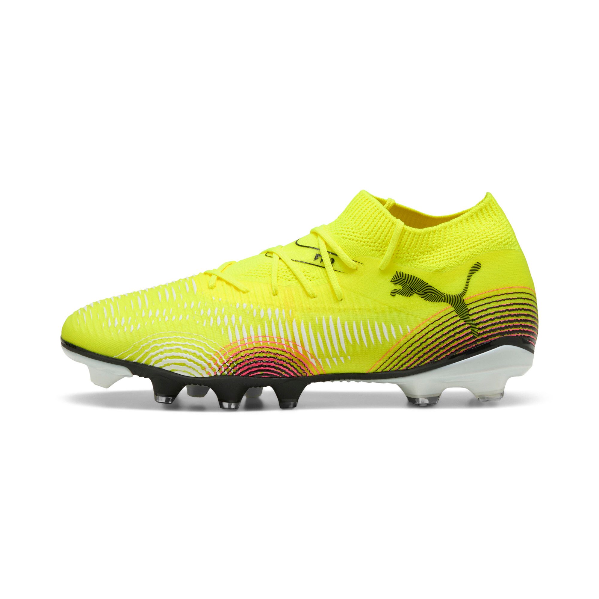 Puma Future 8 Match Fg/Ag Football Boots Unisex, Chaussures, Jaune Alert/Noir/Sun Struck, 45