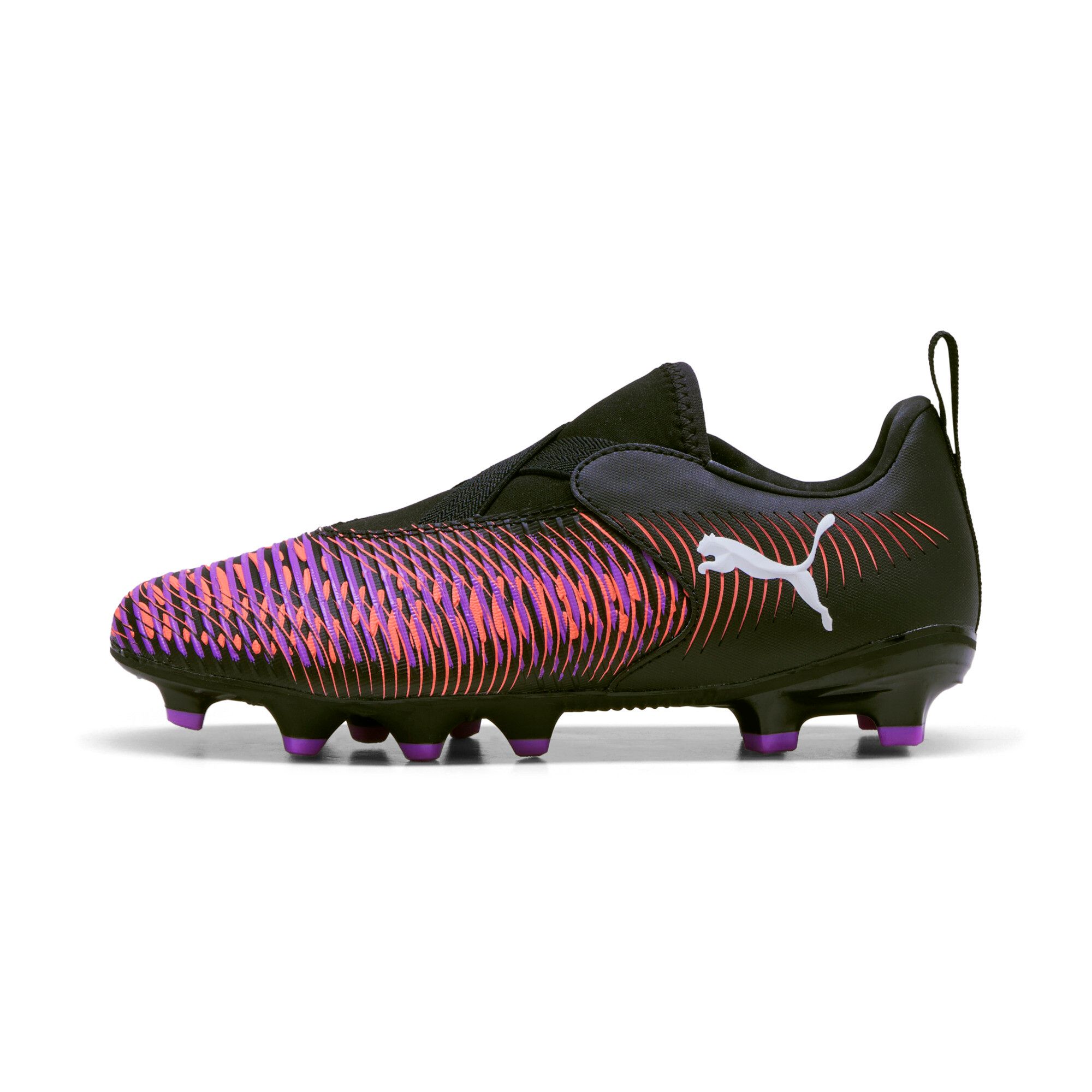 Puma Future 8 Match Ll Fg/Ag Football Boots Youth, Chaussures, Noir/Blanc/Glowing Rouge, 37