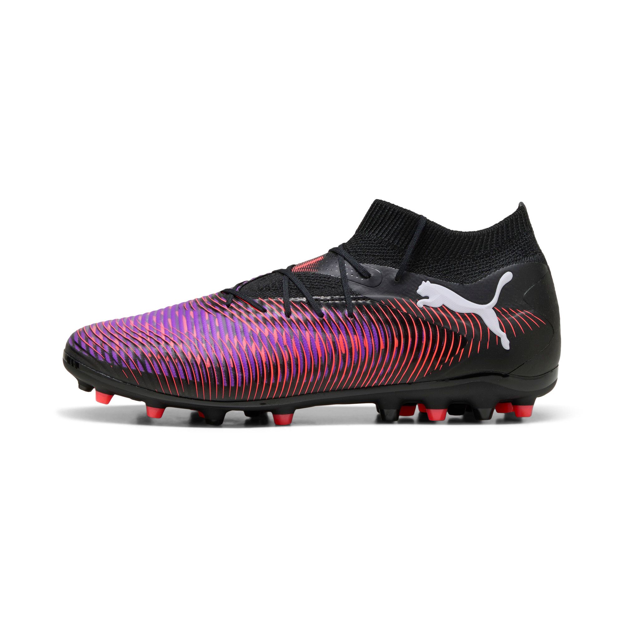 Puma Future 8 Pro Mg Football Boots Unisex, Chaussures, Noir/Blanc/Glowing Rouge, 41