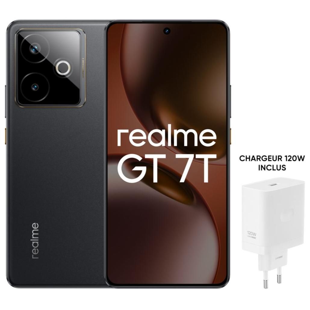 Pack Smartphone Realme GT7T 6 8 5G Double nano SIM Jaune avec chargeur Realme - vue 8