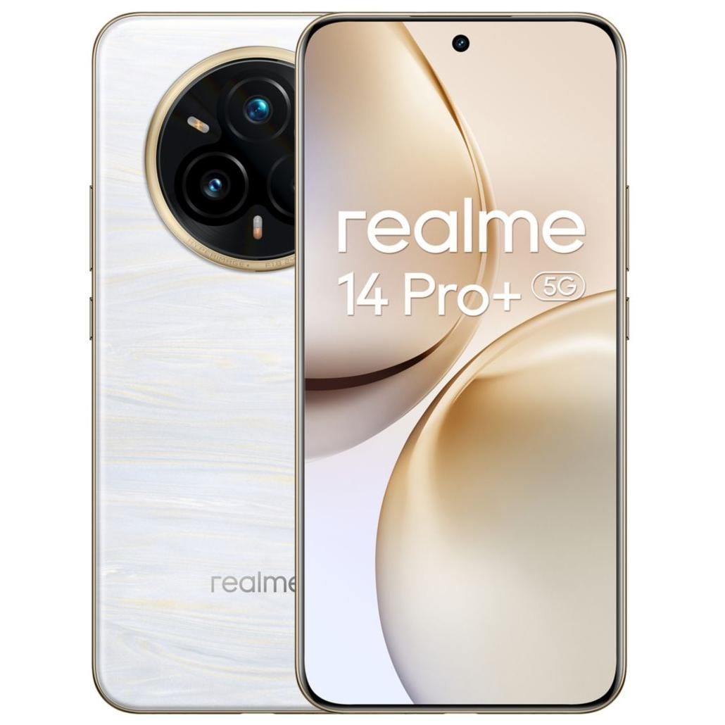 Realme 14 Pro+ 5G Dual-SIM 512 Go Blanc Perle Realme 14 Pro+ 5G Dual-SIM 512 Go Blanc Perle