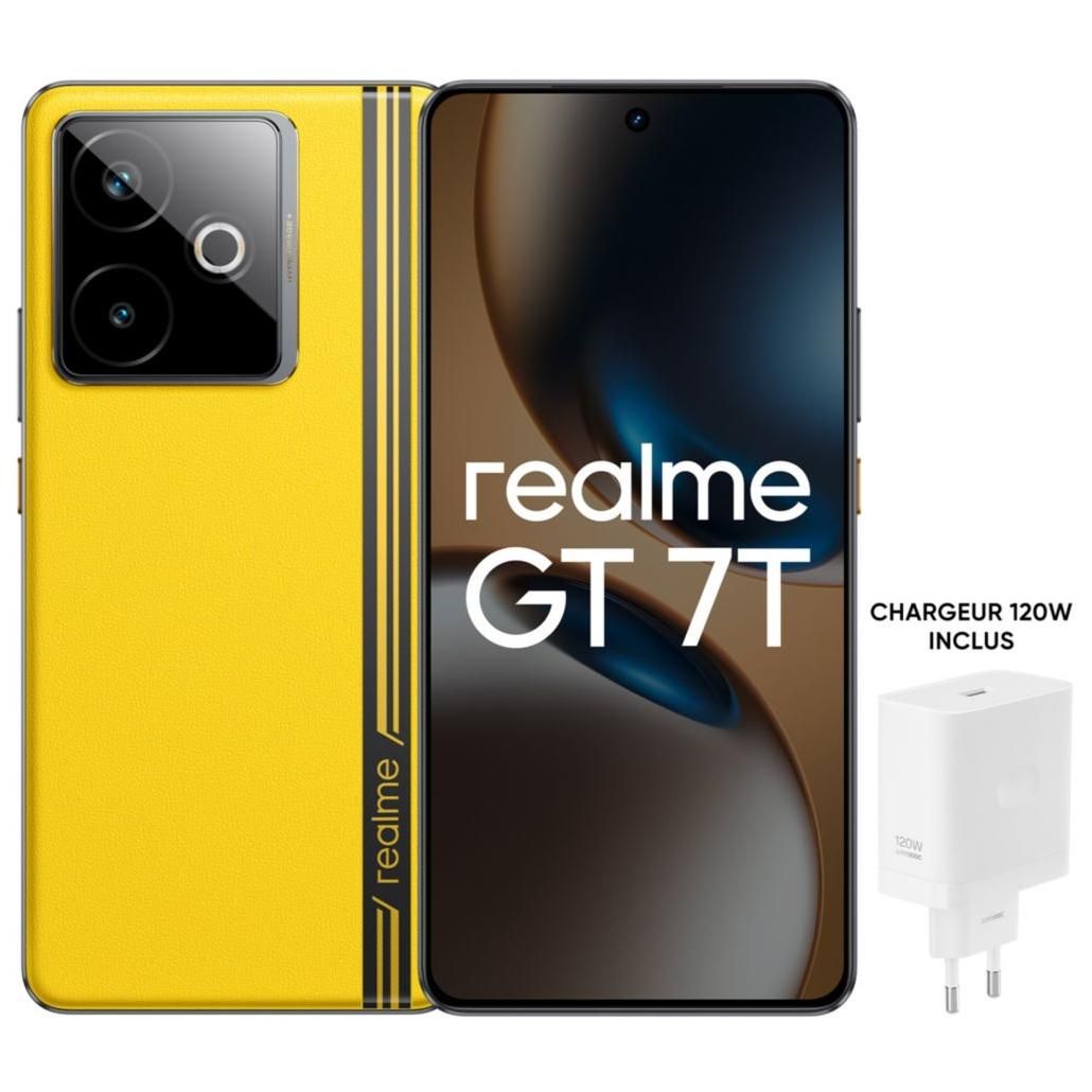 Pack Smartphone Realme GT7T 6 8 5G Double nano SIM Jaune avec chargeur Realme - vue 9