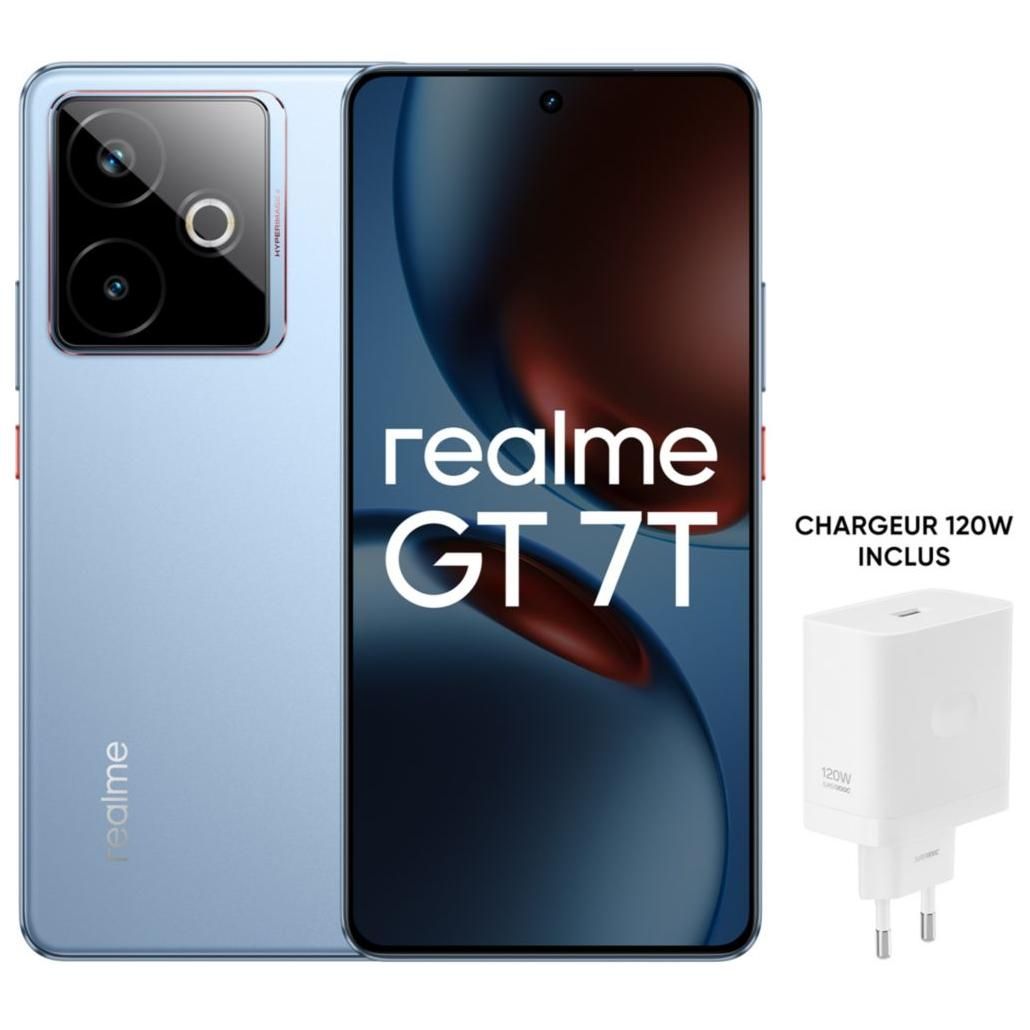 Pack Smartphone Realme GT7T 6 8 5G Double nano SIM Jaune avec chargeur Realme - vue 7