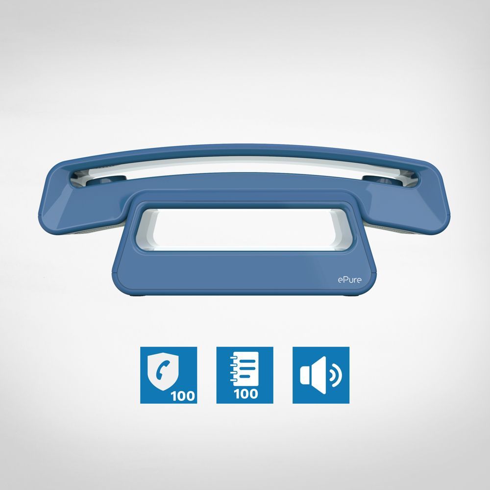 Téléphone sans fil ALCATEL ePure Iconic Bleu